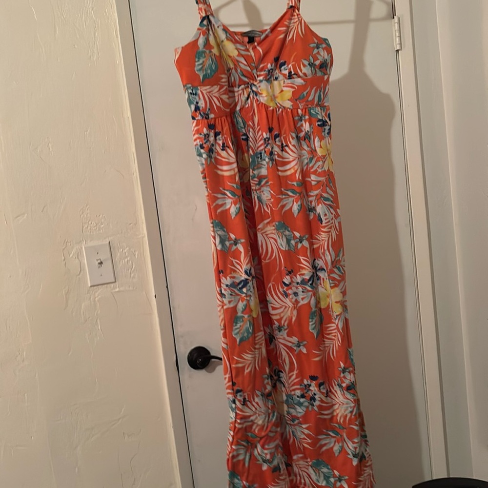 Flower Design Maxi Summer Dress